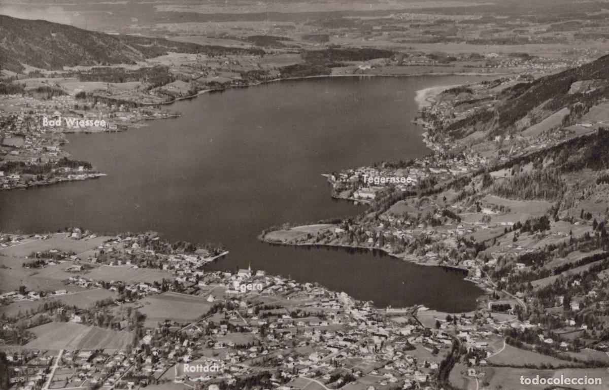 Postais: Germany Tegernsee Lake Aerial View Bad Wiessee Rottach Egern 1965 *YAY917