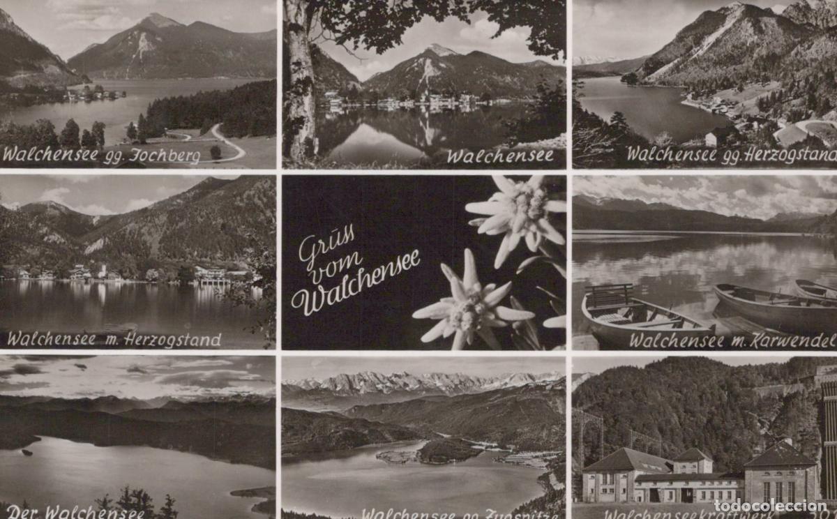 Postais: Germany Walchensee Lake and Mountain Views *YAY923