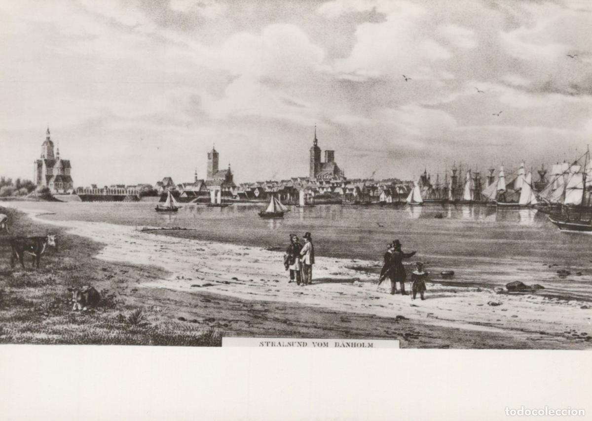 Postais: Germany Stralsund Vom Danholm 19th Century Seaport Real Photo Unposted *YAY994