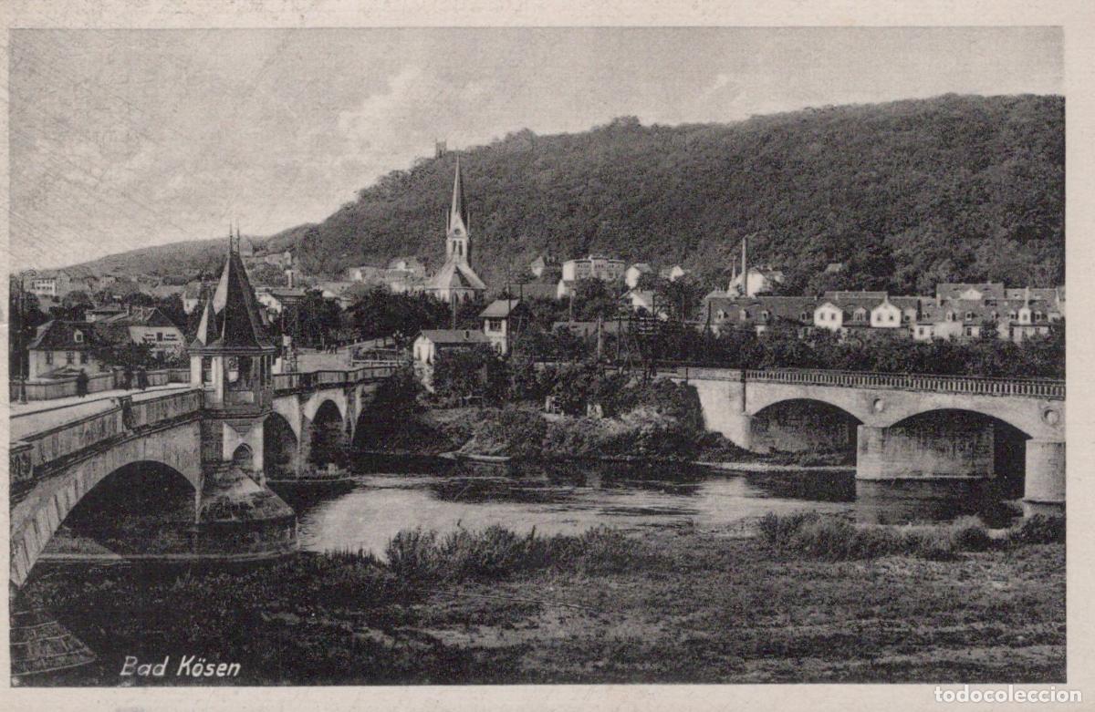 Postales: Germany Bad Kosen Saale River Bridges Town View Church Steeple *YAY889