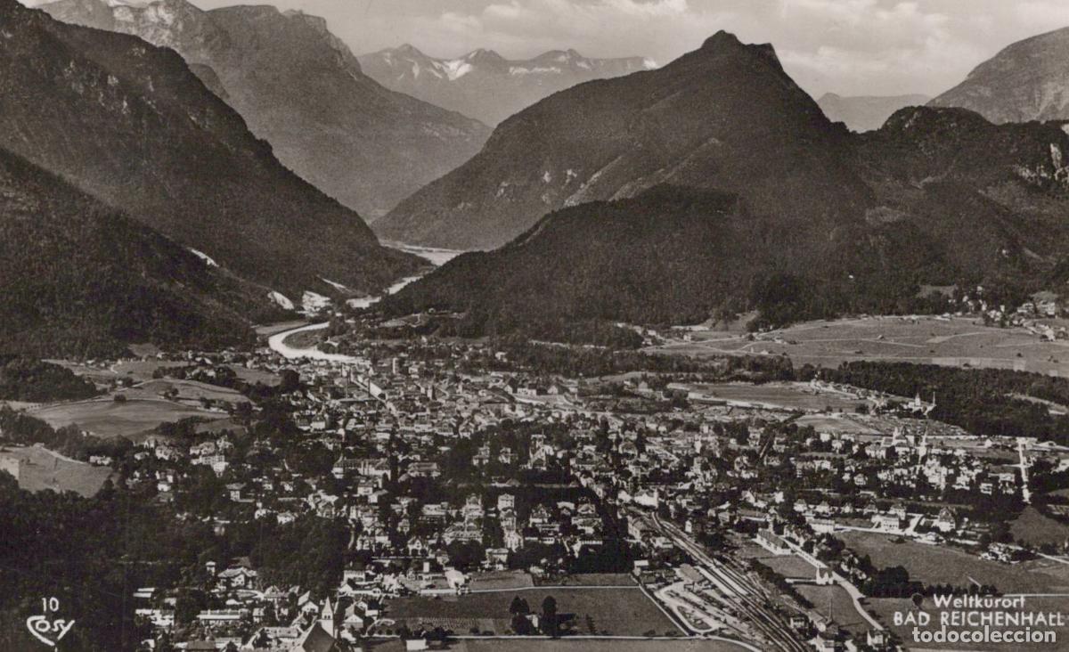 Postales: Germany Bad Reichenhall Aerial View of Alpine Town and Valley Real Photo *YAY895