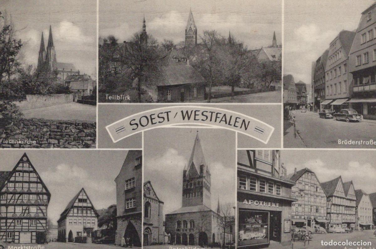 Postales: Germany Soest Westfalen Multi View Wiesenkirche Br &Uuml;derstra&szlig;e *YAY937