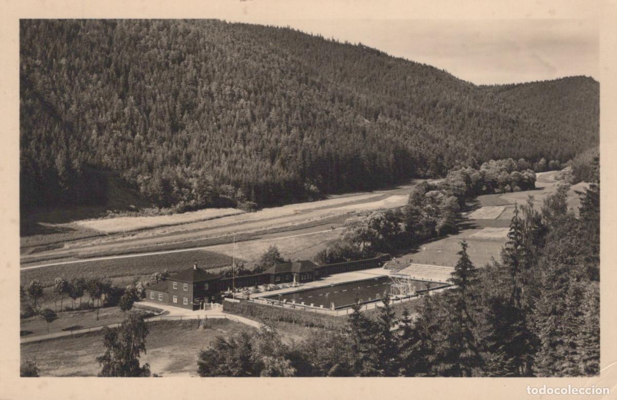 Postales: Germany Leutenberg Outdoor Swimming Pool in Mountain Valley *YAY947