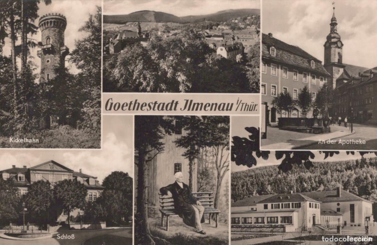 Postales: Germany Ilmenau Goethestadt Multi View Kickelhahn Schloss Festhalle *YAY959
