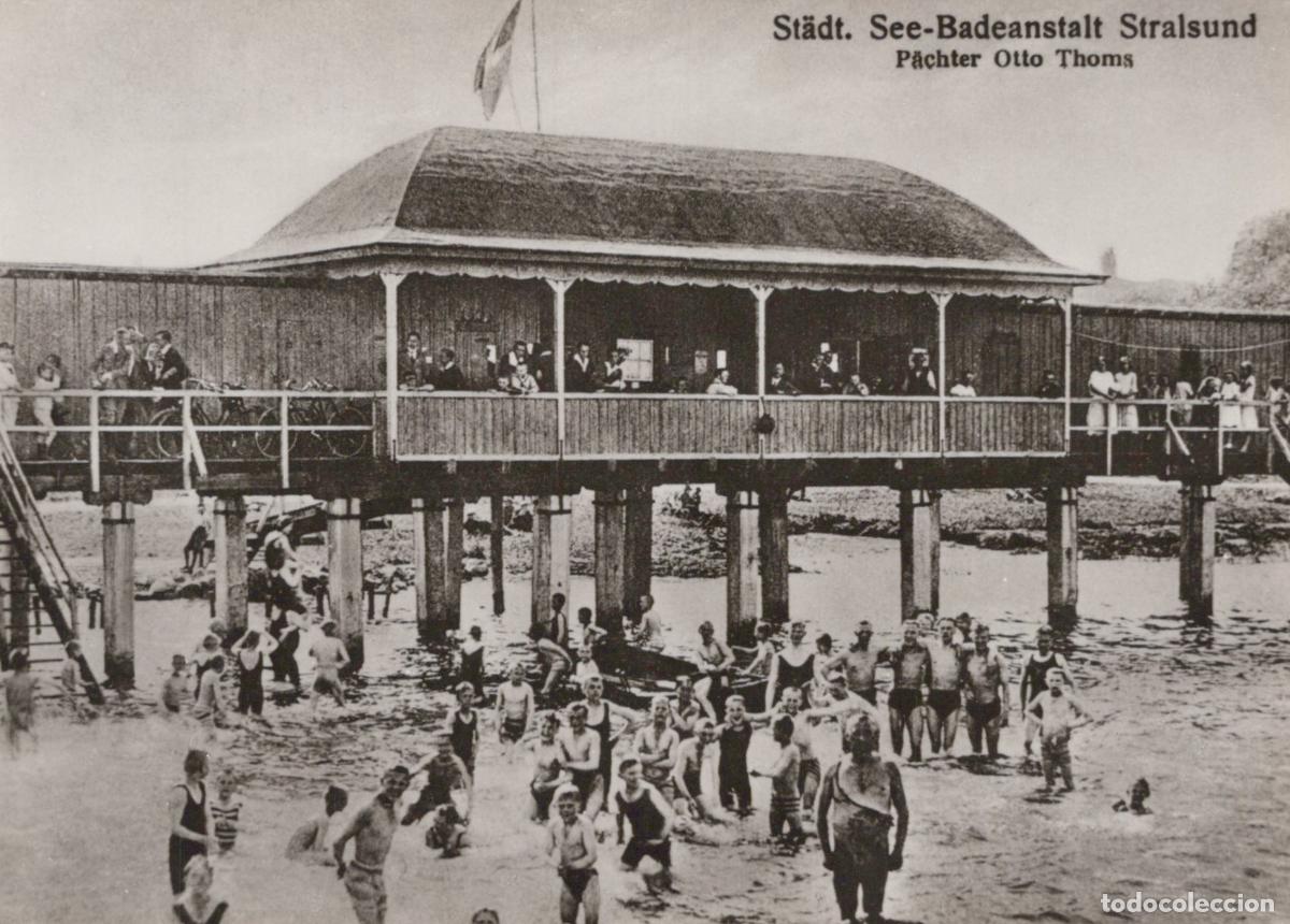 Postales: Germany Stralsund St&auml;dt See Badeanstalt Otto Thoms Real Photo Unposted *YAY997