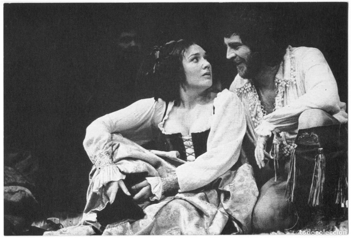 Postales: Susan Fleetwood (Katherina) & Alan Bates (Petruchio)_Royal Shakespeare Co; 121. Photo Reg Wilson