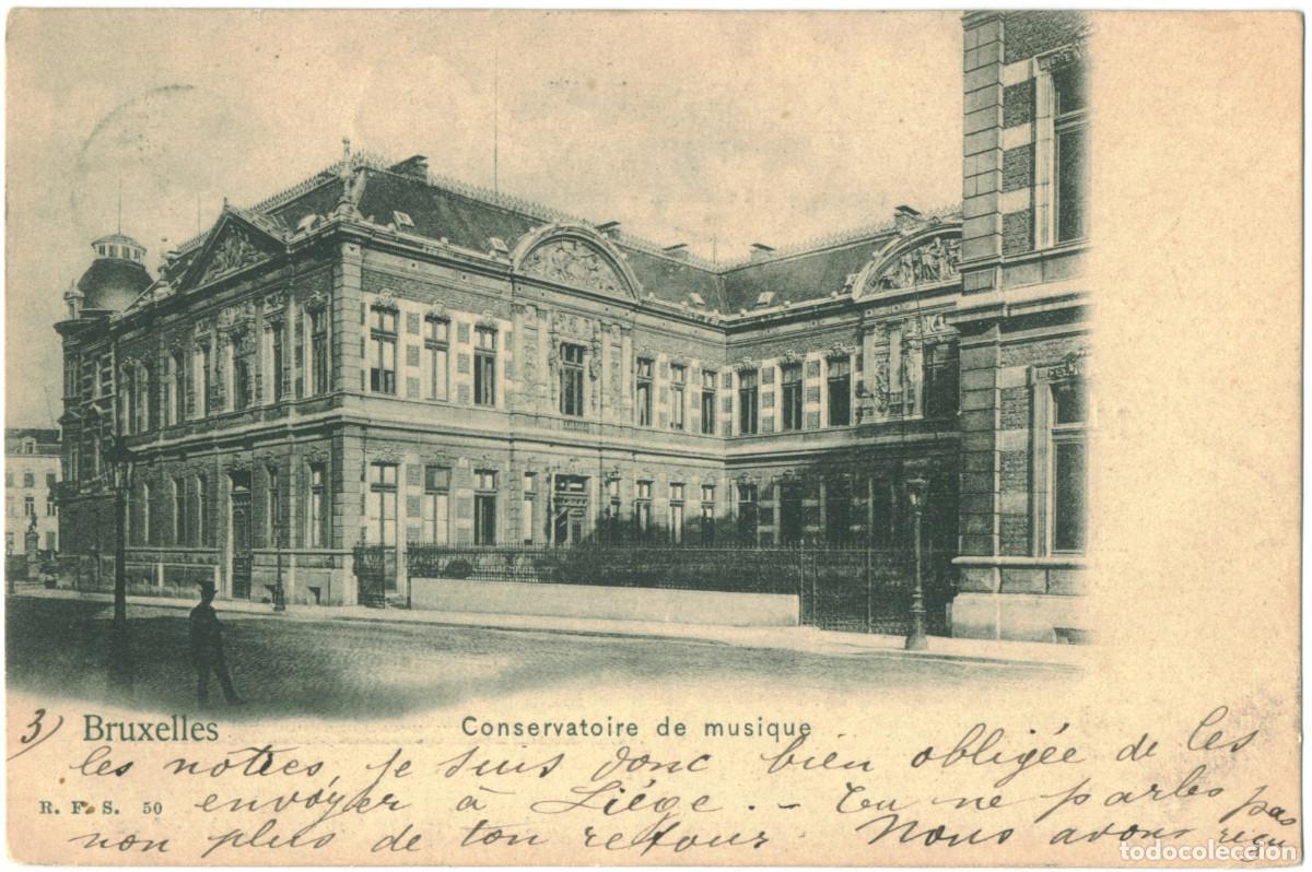 Postales: BRUXELLES_Conservatoire de musique_RFS; 50 / Teatros de B&eacute;lgica