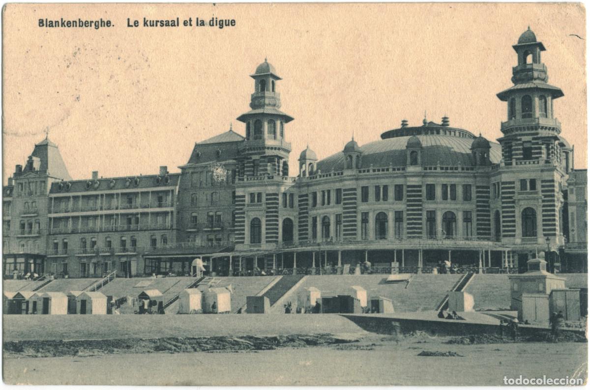 Postales: BLANKENBERGHE_Le kursaal et la digue_Verplancke Domeulenceste / Teatros de B&eacute;lgica