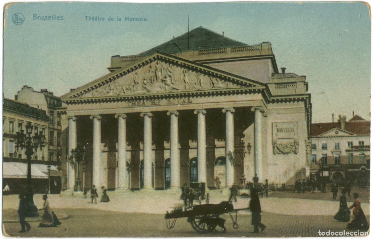 Postales: BRUXELLES_Th&eacute;&acirc;tre de la Monnaie_Nels / Teatros de B&eacute;lgica