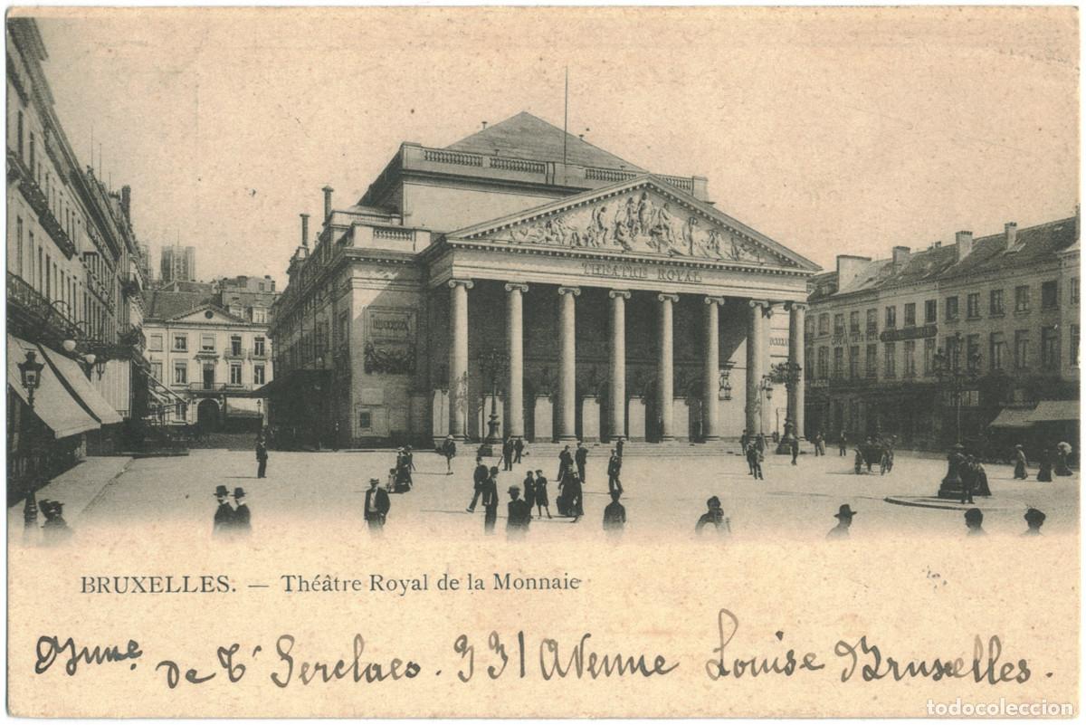 Postales: BRUXELLES_Th&eacute;&acirc;tre Royal de la Monnaie_Th. van den Heuvel / Teatros de B&eacute;lgica