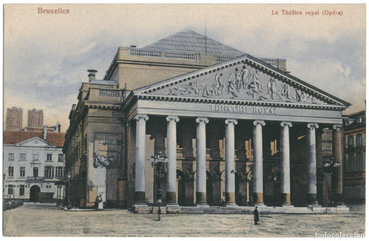 Postales: BRUXELLES_Th&eacute;&acirc;tre Royal (Op&eacute;ra)_H. Guggenheim; 12323 / Teatros de B&eacute;lgica