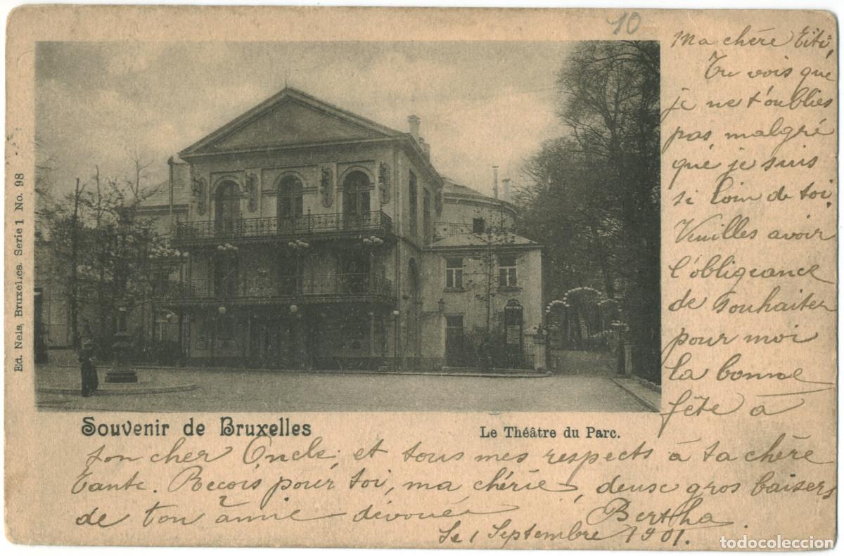 Postales: BRUXELLES_Le Th&eacute;&acirc;tre du Parc_Nels; 1-98 / Teatros de B&eacute;lgica