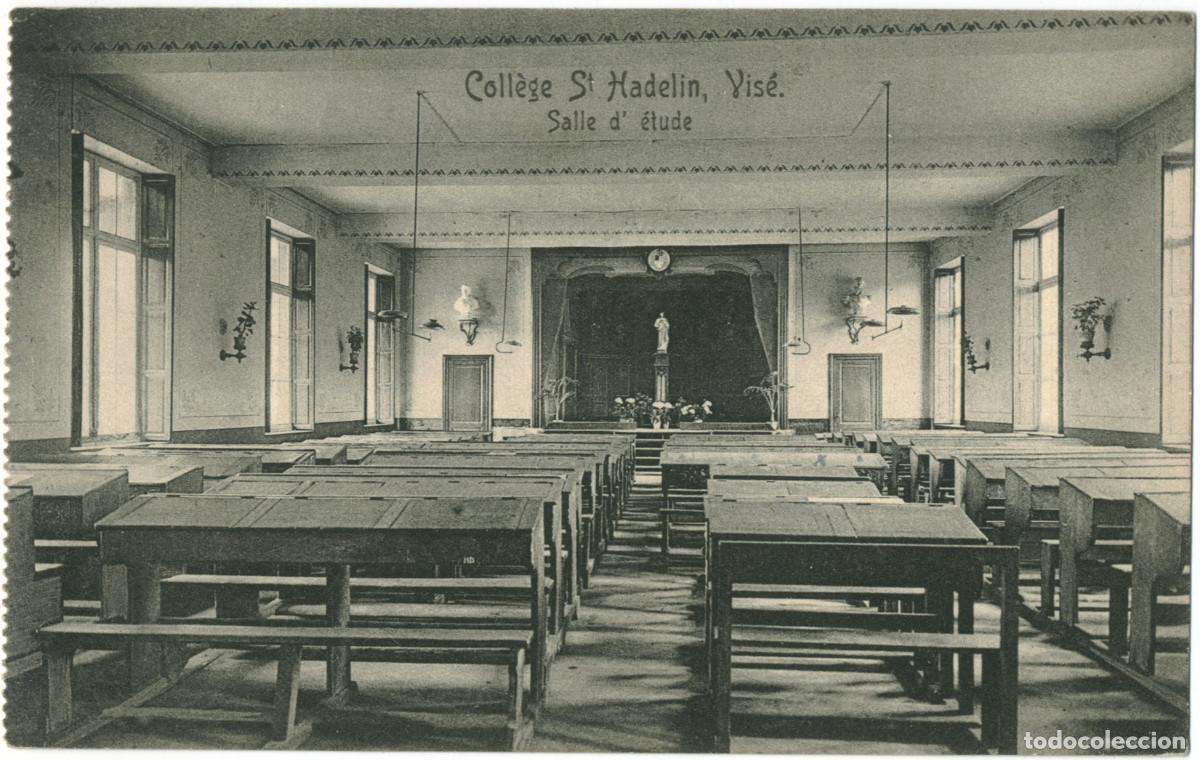 Postales: VIS&Eacute;_Coll&egrave;ge Saint HAdelin. Salle d'&Eacute;tude_De Tulp / Teatros de B&eacute;lgica