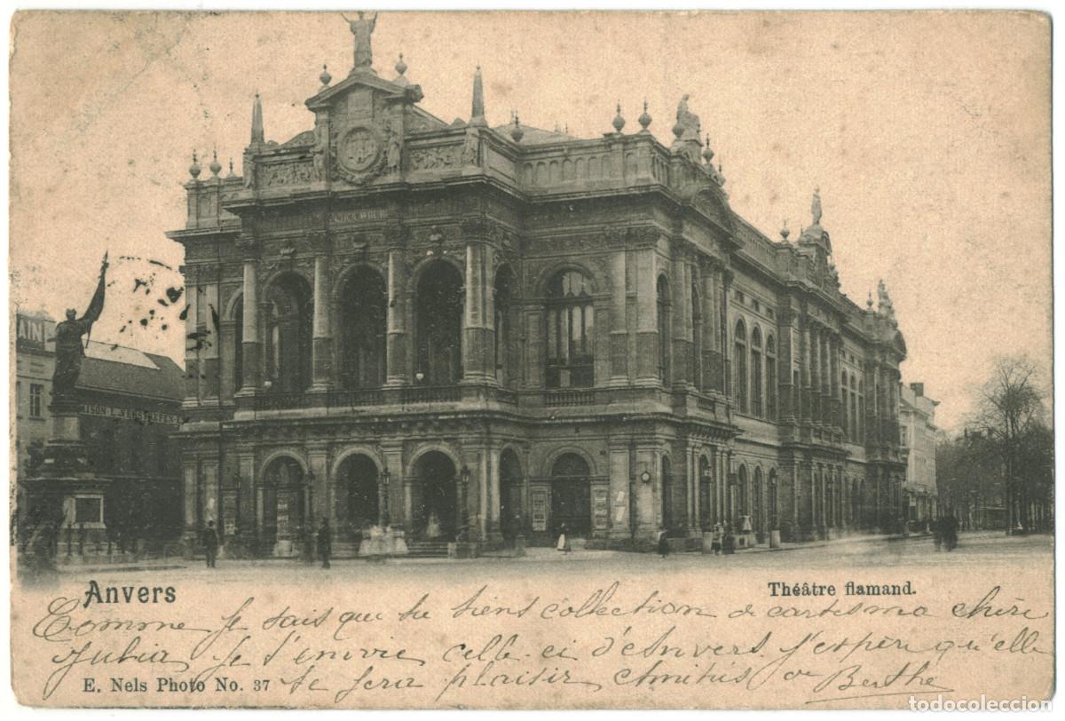 Postales: ANVERS_Th&eacute;&acirc;tre Flamand_E. Nels; 37 / Teatros de B&eacute;lgica