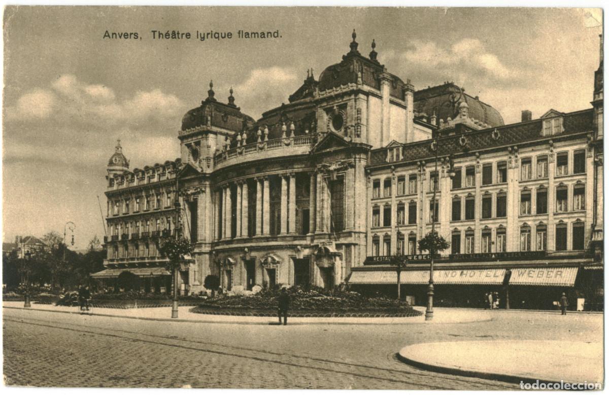 Postales: ANVERS_Th&eacute;&Acirc;tre lyrique Flamand_Grand Bazar du Bon March&eacute; / Teatros de B&eacute;lgica