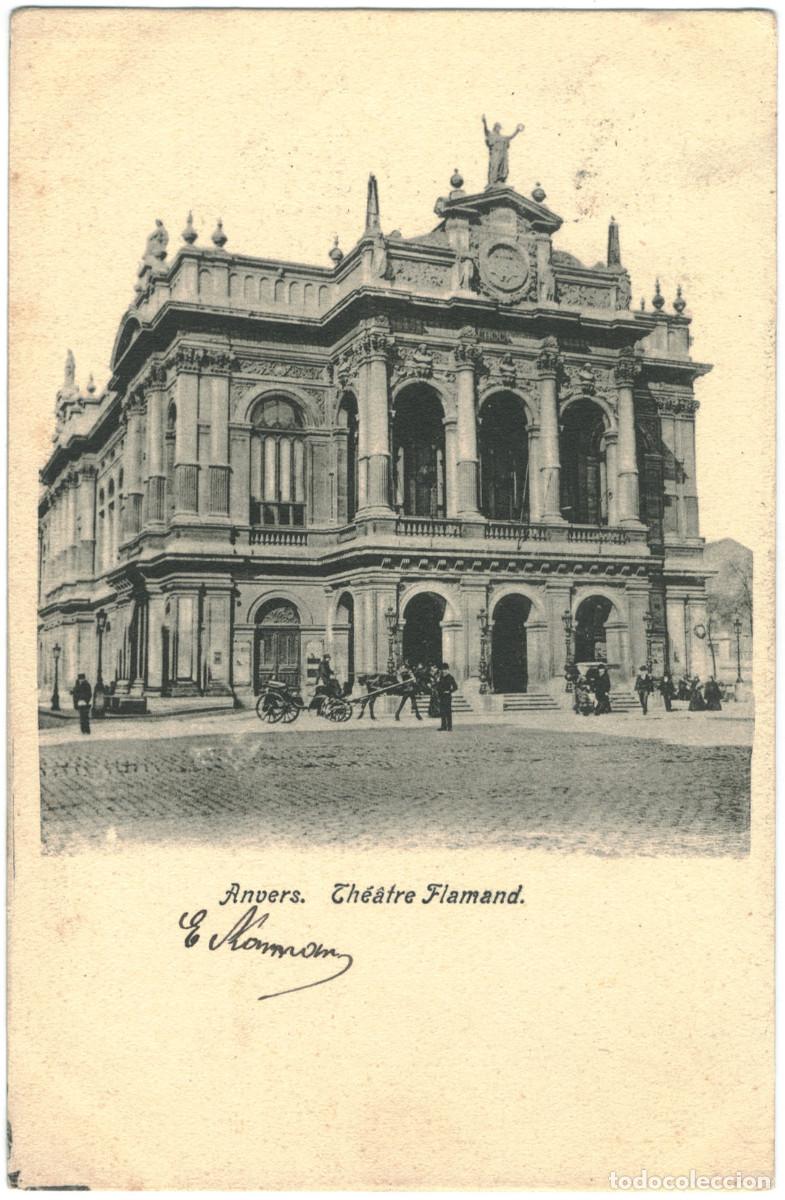 Postales: ANVERS_Th&eacute;&acirc;tre Flamand / Teatros de B&eacute;lgica