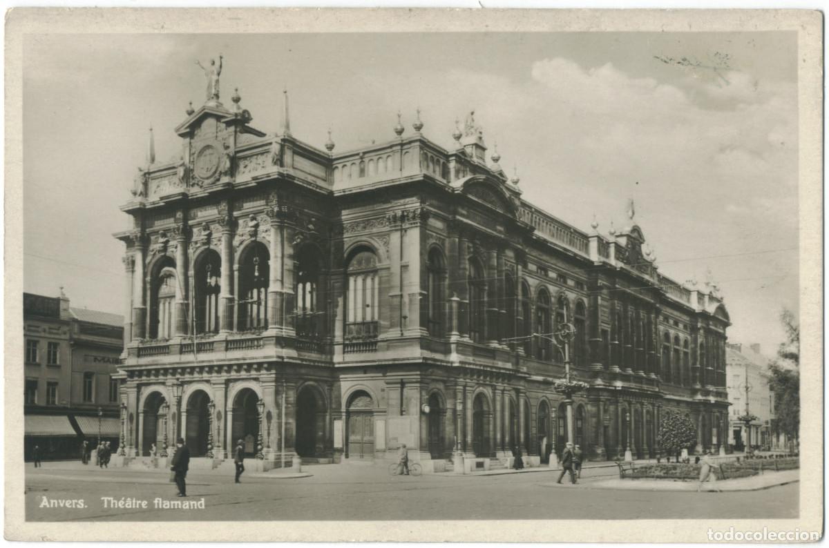 Postales: ANVERS_Th&eacute;&acirc;tre Flamand_Artur Klitzsch / Teatros de B&eacute;lgica
