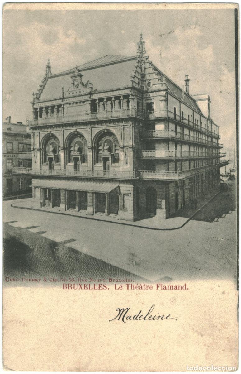 Postais: BRUXELLES_Le Th&eacute;&acirc;tre Flamand_Cohn Dunnay / Teatros de B&eacute;lgica