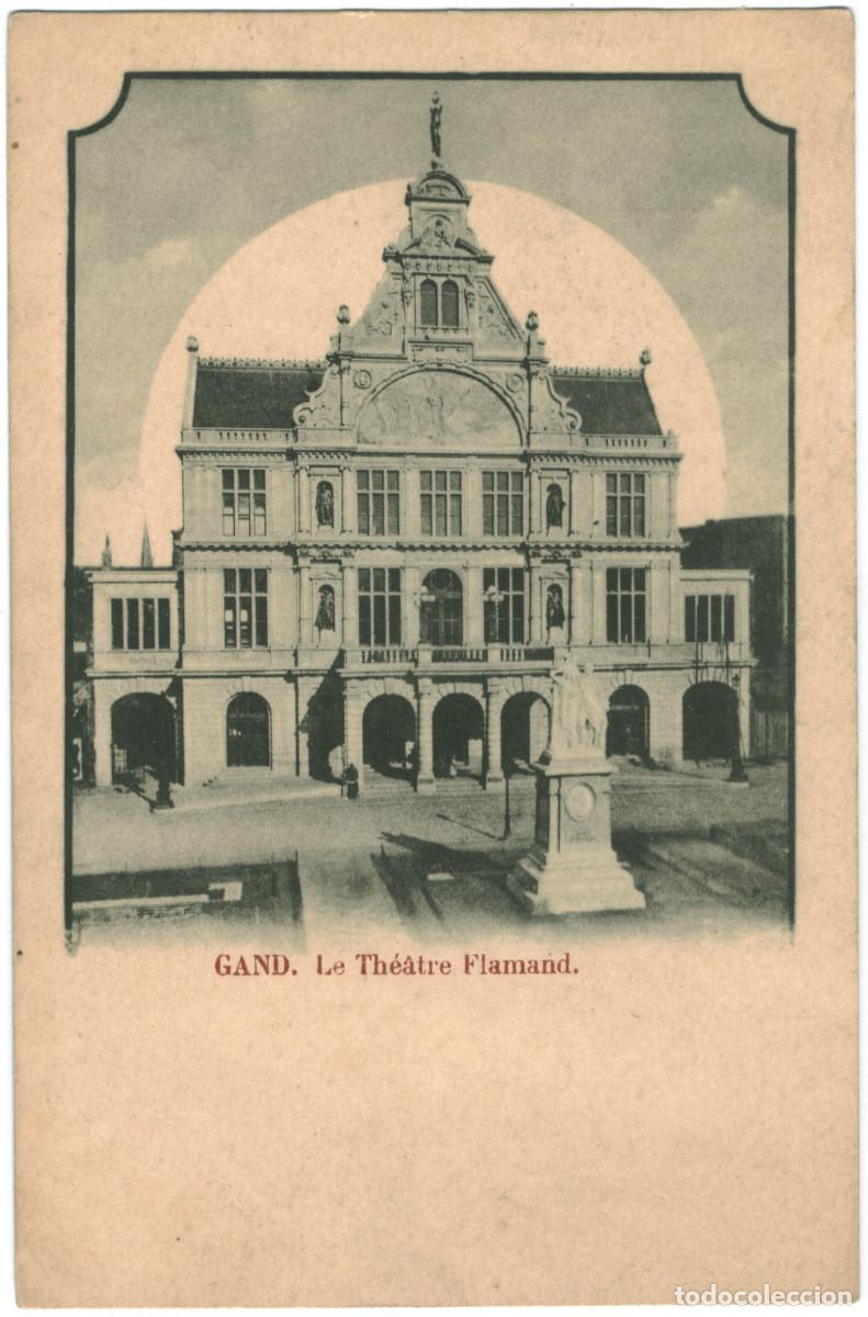 Postales: GAND_Th&eacute;&acirc;tre Flamand_EV / Teatros de B&eacute;lgica