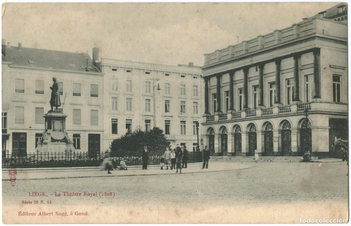 Postales: LI&Egrave;GE_Le Th&eacute;&acirc;tre Royal_Albert Sugg; 28-14 / Teatros de B&eacute;lgica