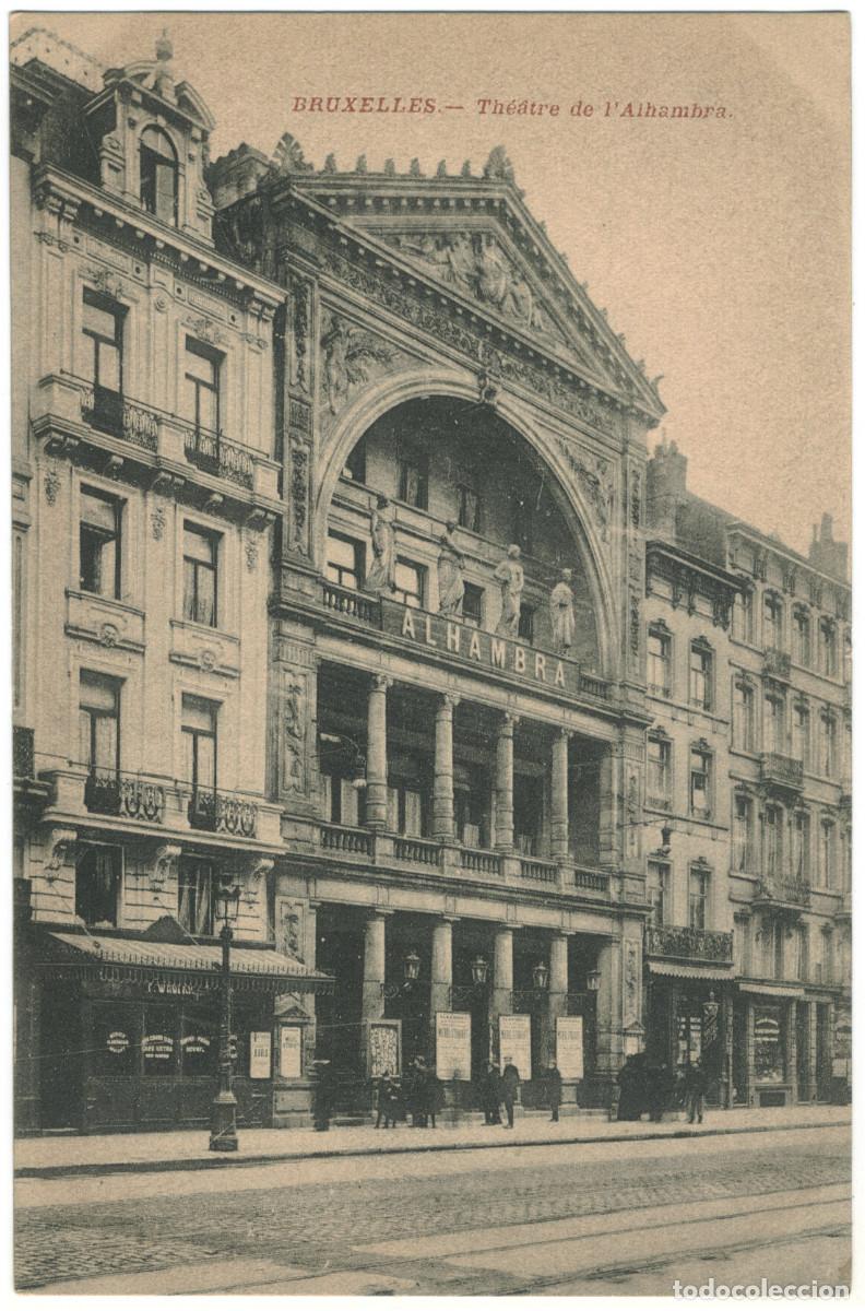 Postales: BRUXELLES_Th&eacute;&acirc;tre de l'Alhambra / Teatros de B&eacute;lgica