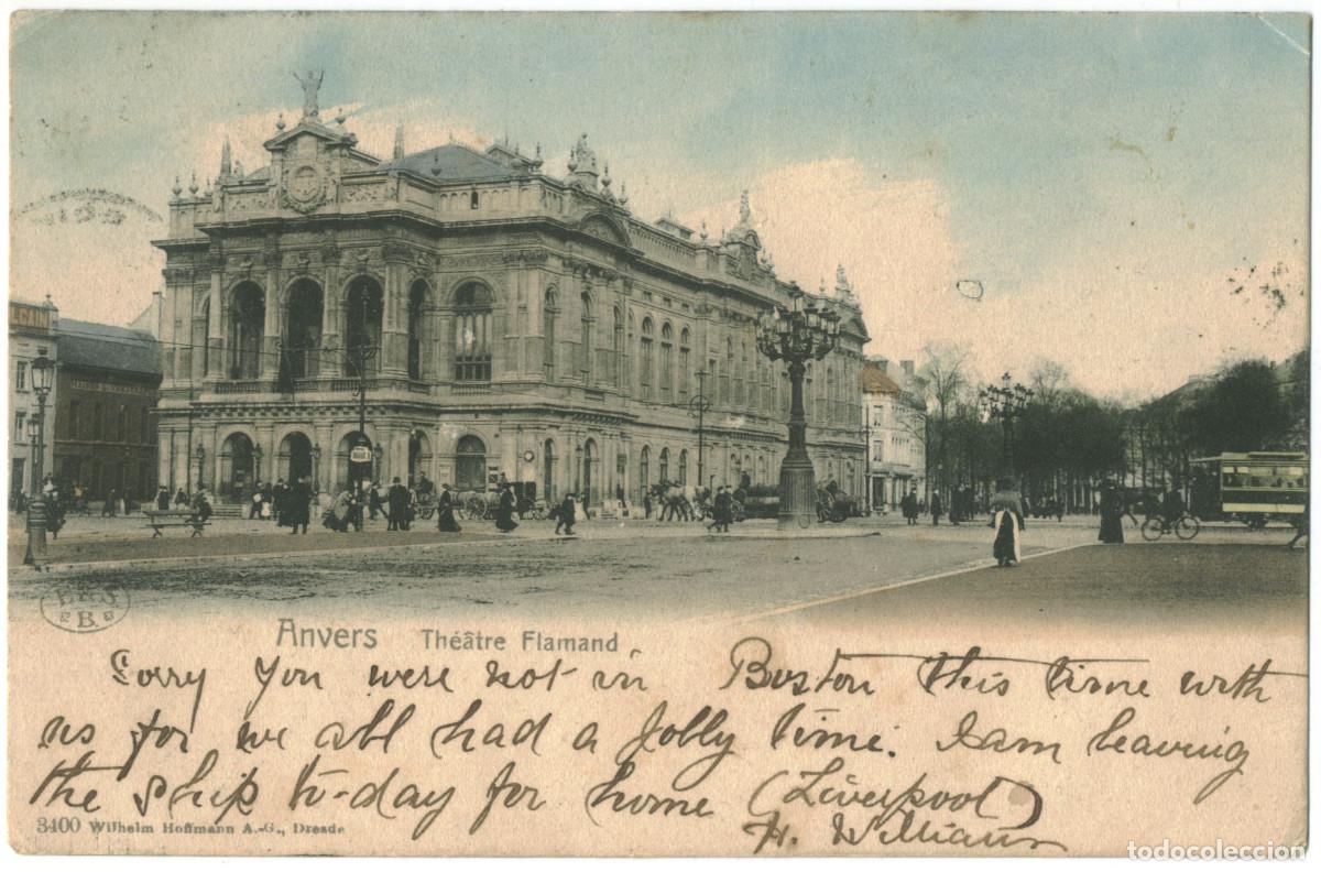 Postales: ANVERS_Th&eacute;&Acirc;tre Flamand_Wihelm Hoffman; 3400 / Teatros de B&eacute;lgica