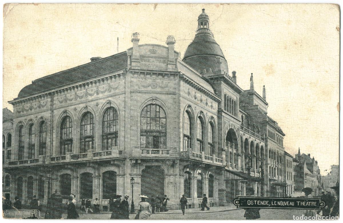 Postales: OSTENDE_Le nouveau th&eacute;&acirc;tre / Teatros de B&eacute;lgica