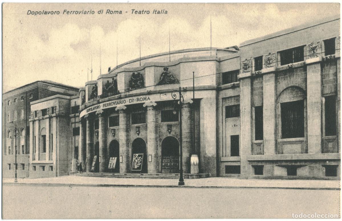 Postales: ROMA_Dopolavoro Ferroviario. Teatro Italia_Enrico Verdesi / Teatros de Italia