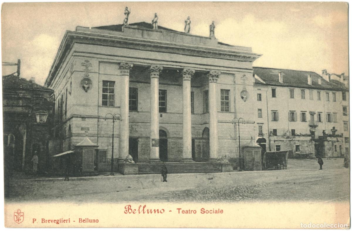 Postales: BELLUNO_Teatro Sociale_P. Breveglieri+ / Teatros de Italia