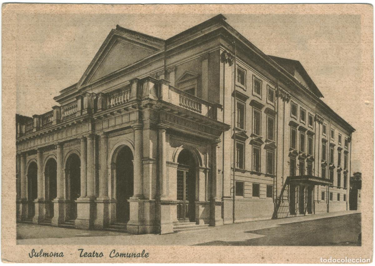 Postales: SULMONA_Teatro COmunale_Alterocca-Ternii & Cristallini Gennaro; 137301 / Teatros de Italia