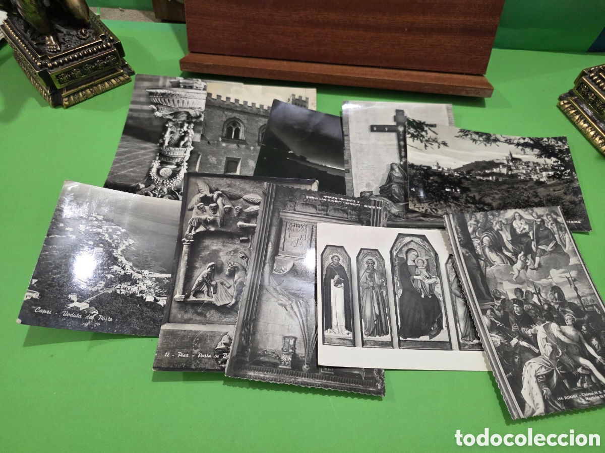 Postales: LOTE N&deg; 9...&rdquo;&rdquo;10 ANTIGUAS POSTALES DE ITALIA EN BLANCO Y NEGRO&rdquo;&rdquo;...ESCRITAS Y CIRCULADAS...A&Ntilde;OS 50..