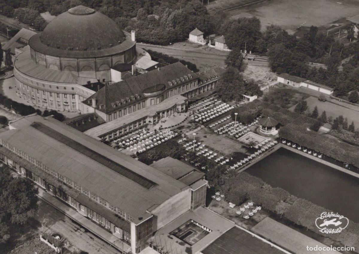 Postcards: Germany Hannover Stadthalle Aerial View With Dome Building Unposted *YAZ004