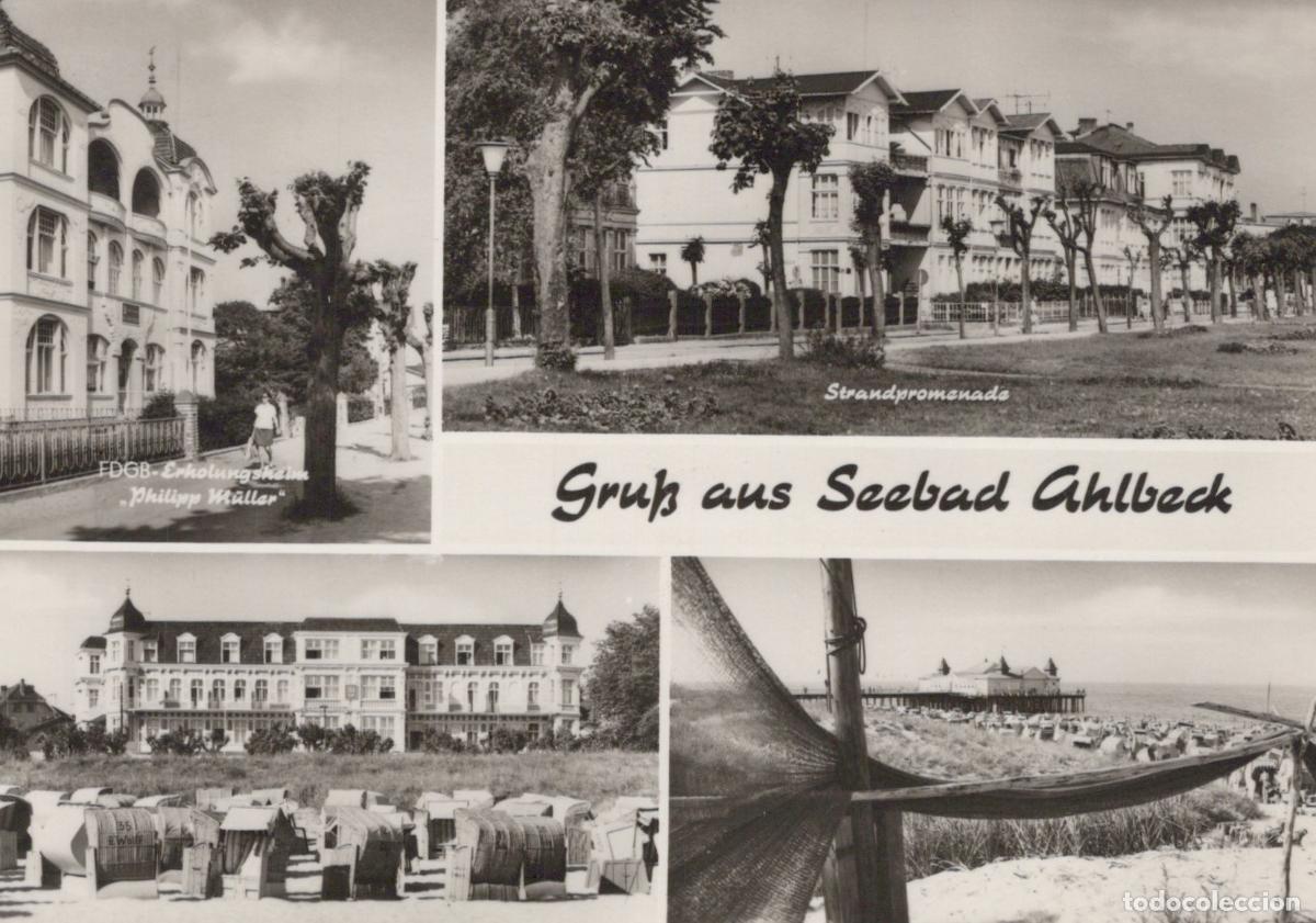 Cartes Postales: Germany Seebad Ahlbeck Usedom Beach Promenade Pier *YAZ081