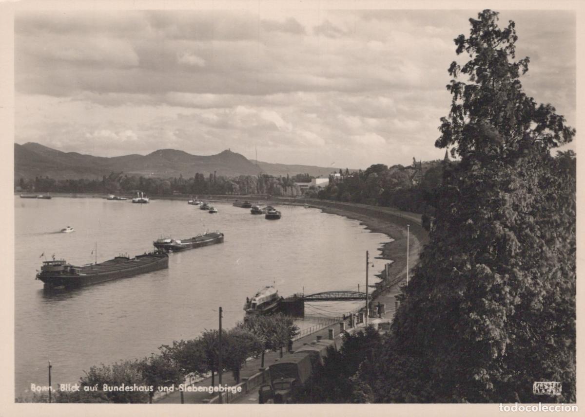 Cartes Postales: Germany Bonn Rhine River With Bundeshaus and Real Photo Unposted *YAZ008
