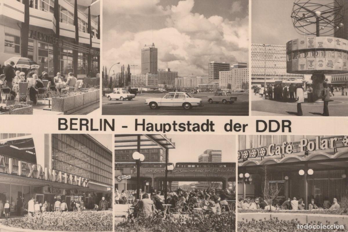 Cartoline: Germany Berlin Wall Capital of Gdr Alex Treff Alexanderplatz World Clock *YAZ017