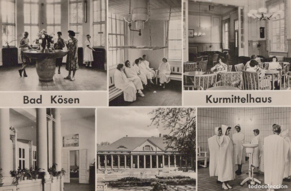 Cartoline: Germany Aken Bad Kosen Kurmittelhaus Interior and Exterior Views People *YAZ072