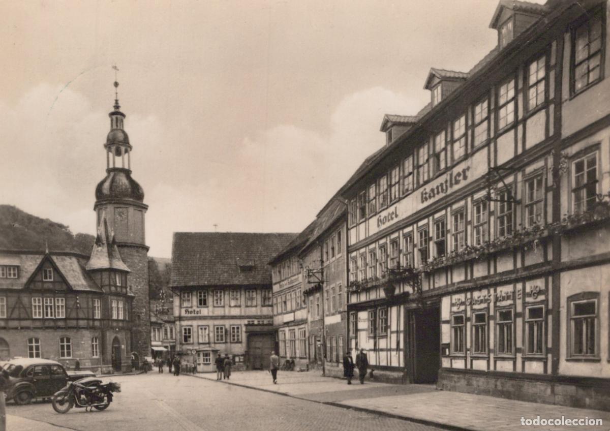 Cartoline: Germany Stolberg Harz Marketplace With Hotel Kanzler and Historic *YAZ021