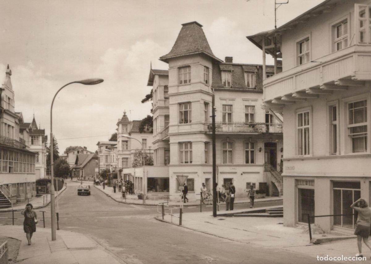 Postais: Germany Anklam Seebad Bansin Karl Marx Stra&szlig;e Street Scene With People *YAZ074