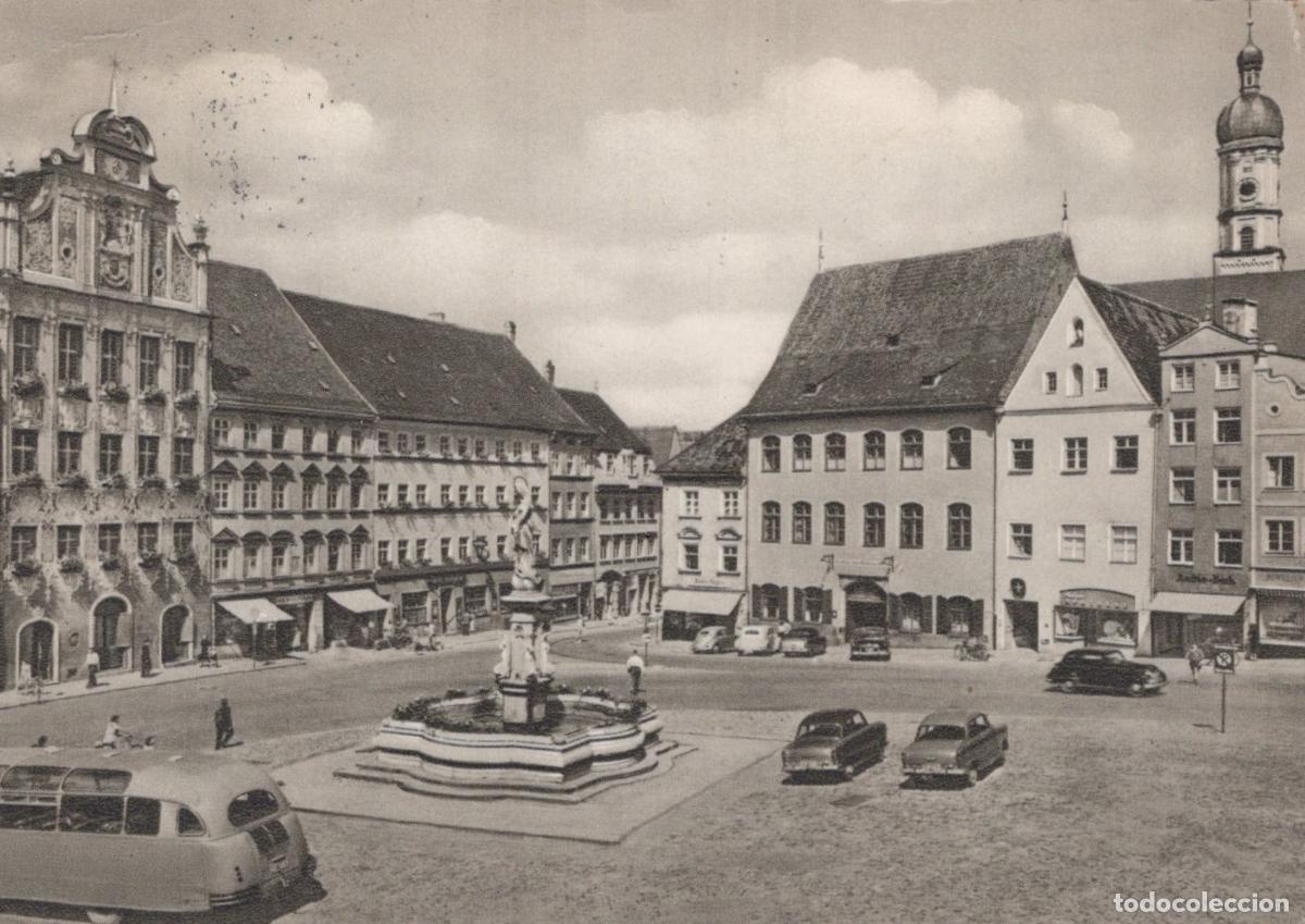 Cartoline: Germany Landsberg Am Lech Hauptplatz With Fountain and Historic *YAZ094