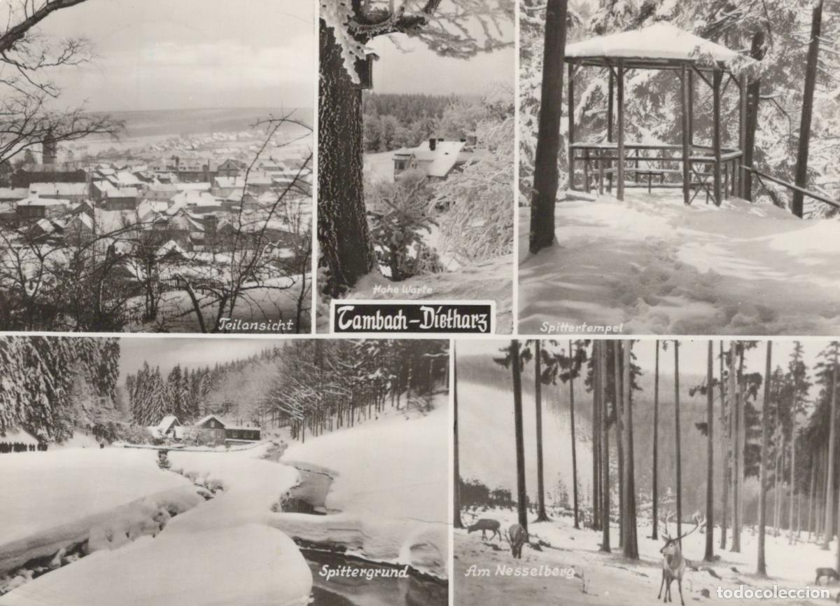 Cartoline: Germany Tambach Dietharz Winter Landscape Spittergrund Spittertempel *YAZ023
