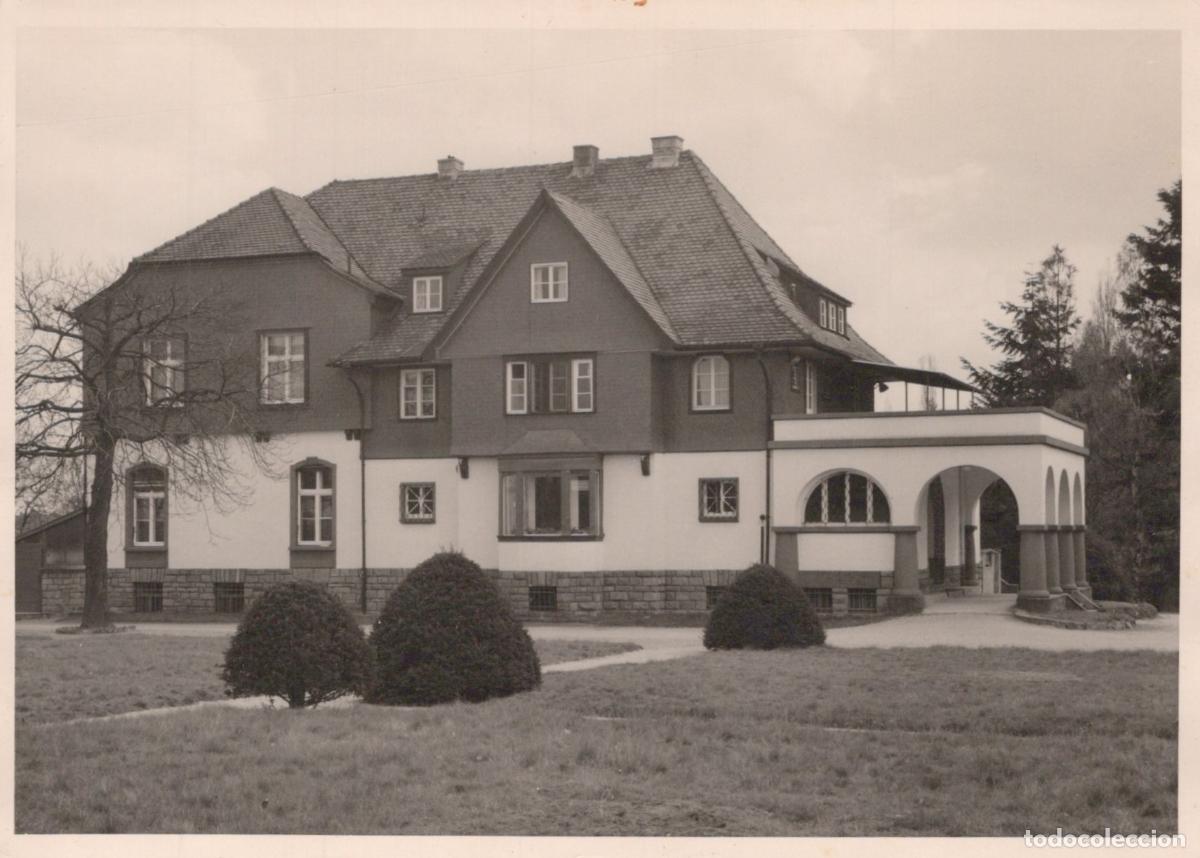Cartoline: Germany Oberursel Large House With Arched Terrace and Garden 1950s *YAZ020