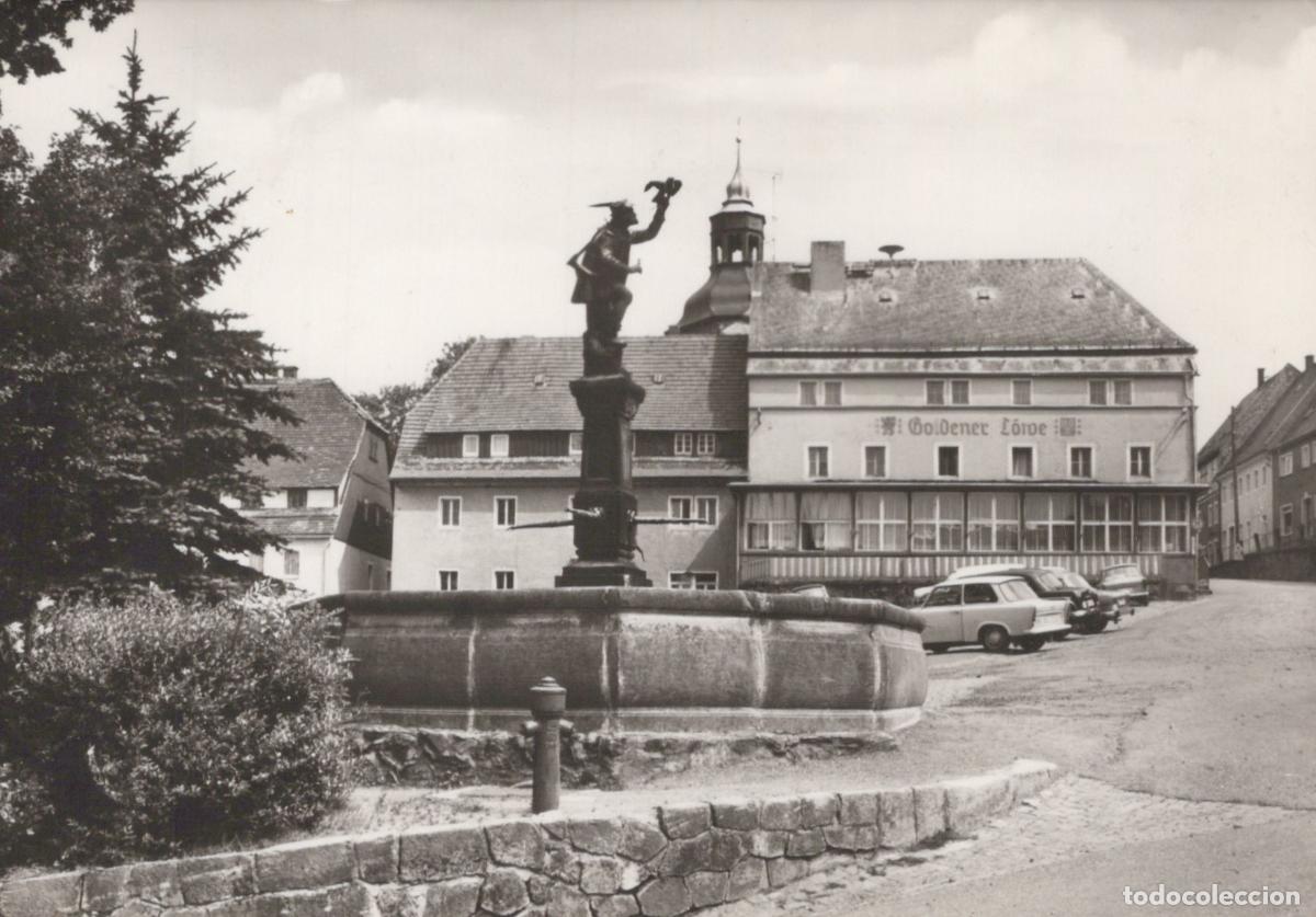 Postales: Germany Lauenstein Markt and Falknerbrunnen With Goldener L&ouml;we Hotel *YAZ033