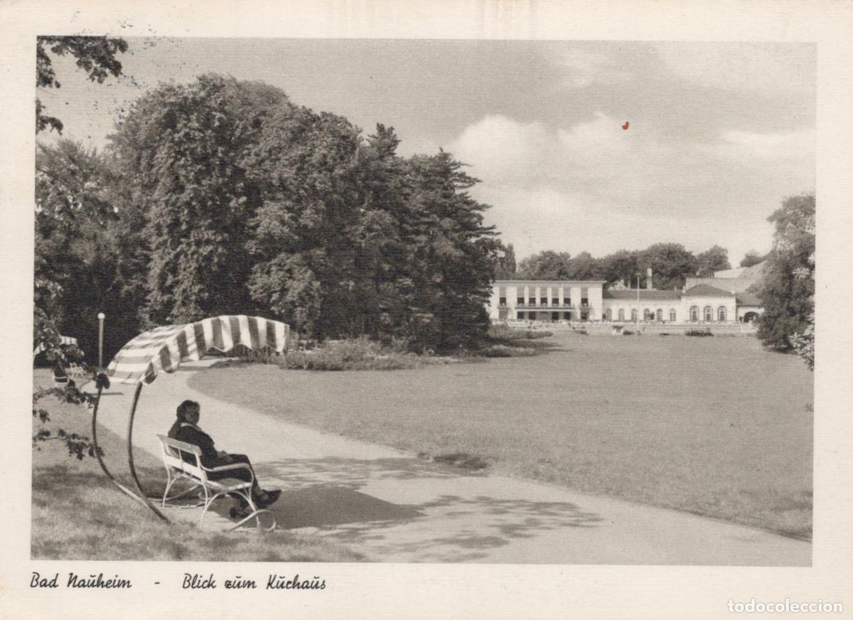 Postales: Germany Bad Nauheim View of the K&uuml;ckhaus With A Person On A Bench *YAZ111