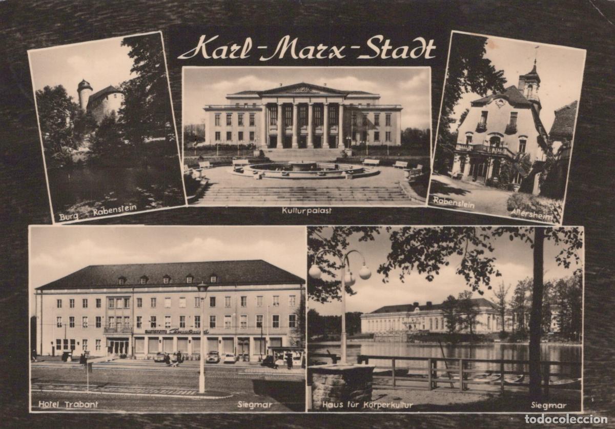 Cartoline: Germany Chemnitz Karl Marx Stadt Multi View Kulturpalast Burg Rabenstein *YAZ124
