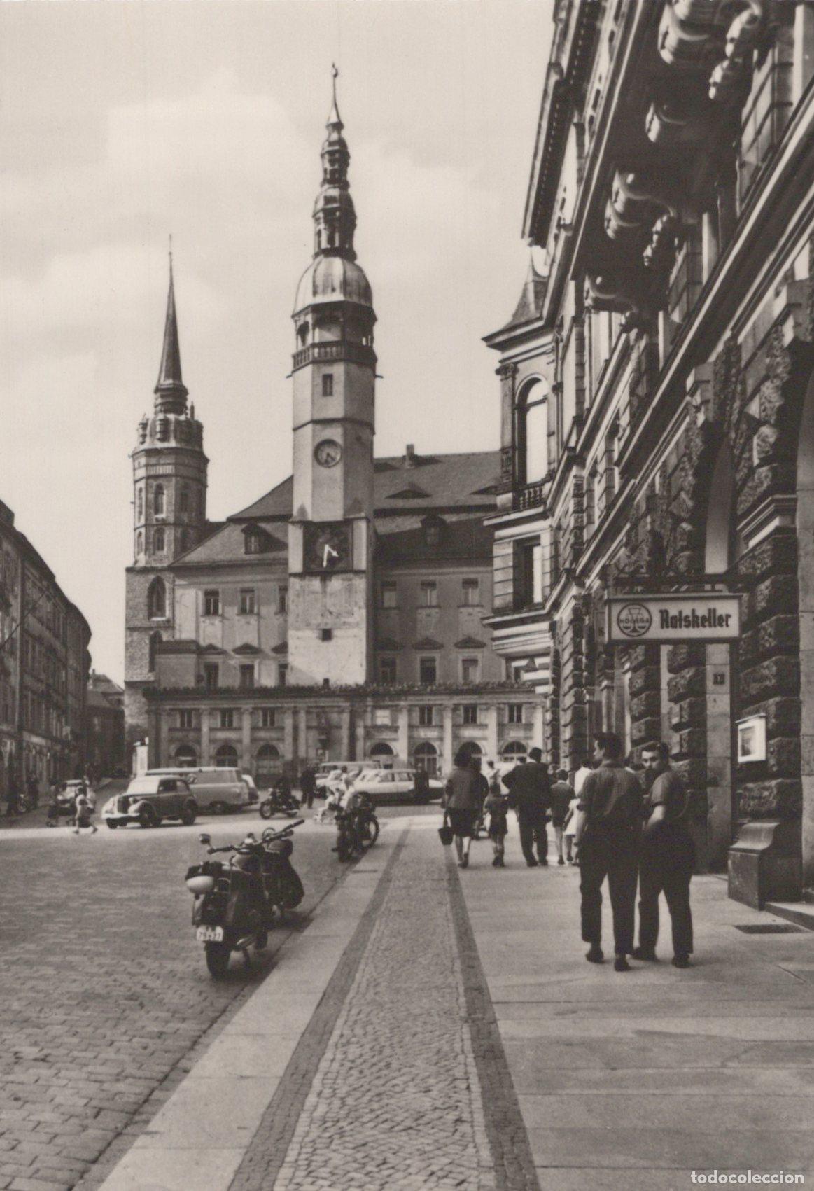 Postcards: Germany Altenberg G&ouml;rlitz Town Hall and Raths Keller 1950s Real Photo *YAZ430