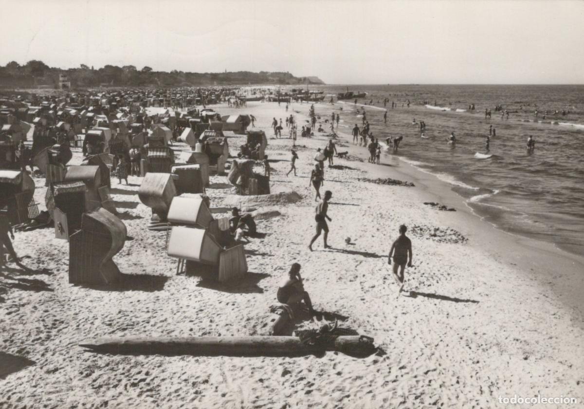 Postcards: Germany Seebad Ahlbeck Usedom Beach Scene *YAZ083