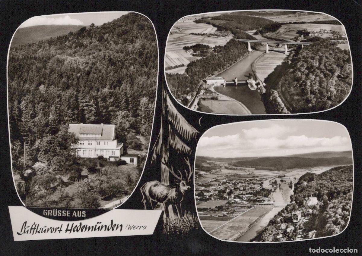 Postcards: Germany Alfeld Hedem&uuml;nden Werra River Valley Landscape With Bridge *YAZ131