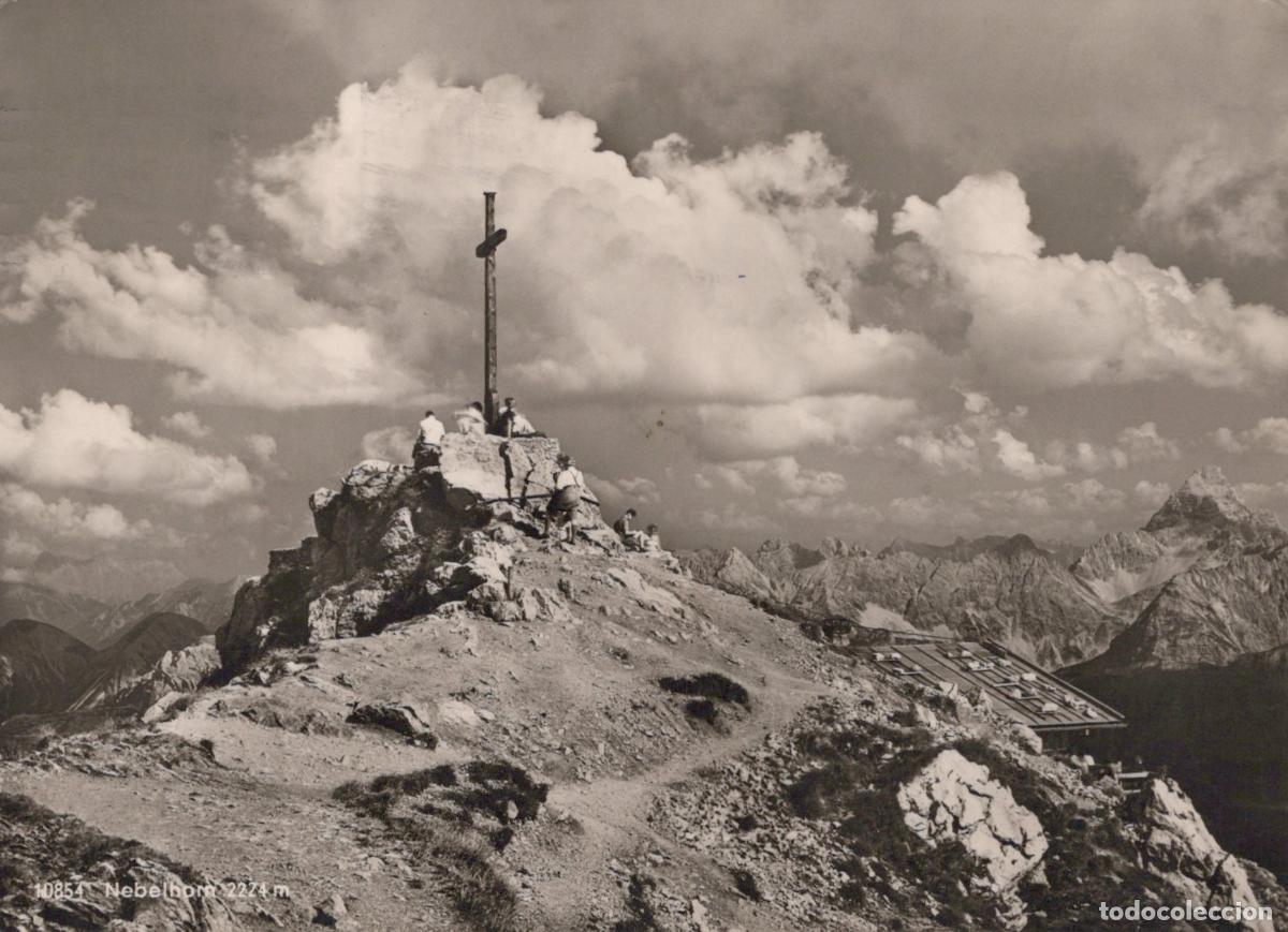 Postcards: Germany Oberstdorf Nebelhorn Summit Cross and Gipelh&uuml;tte Allg&auml;u Alps *YAZ133