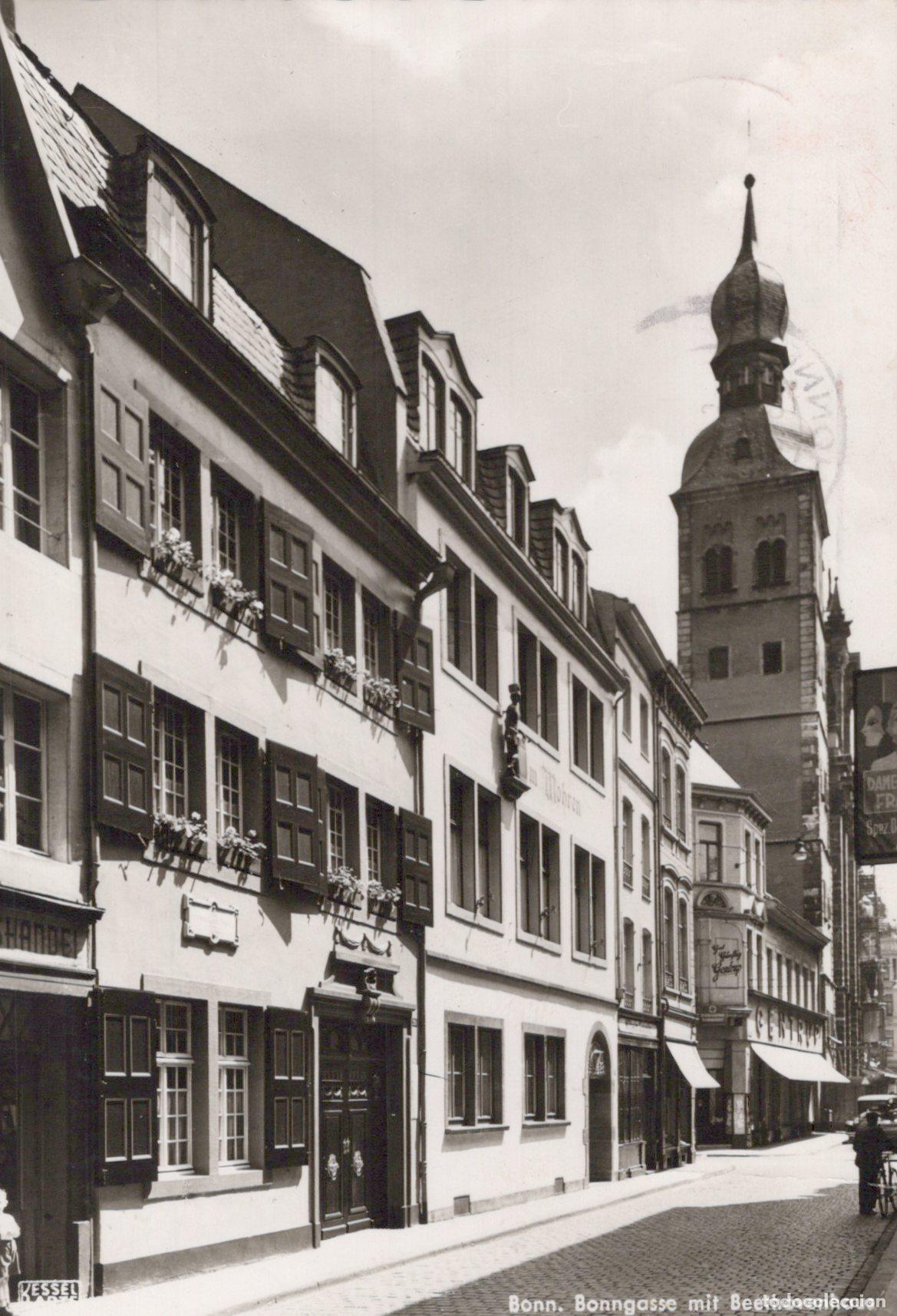 Postcards: Germany Bonn Bonngasse With Beethovenhaus and Tower in the Background *YAZ440