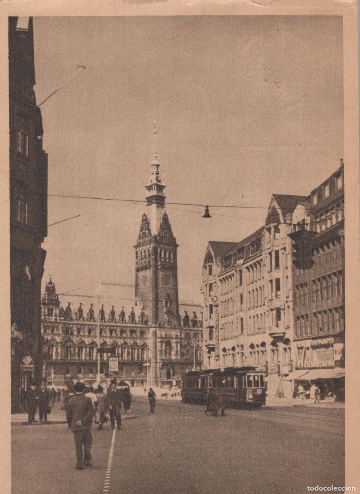 Postcards: Germany Altona Rathaus and Street Scene With Tram *YAZ442